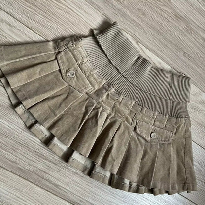 Pleated Y2K Skirt