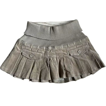 Pleated Y2K Skirt