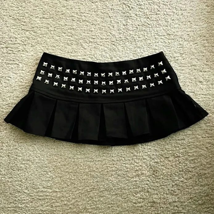 Pleated Skirt Rage Mini Skirt